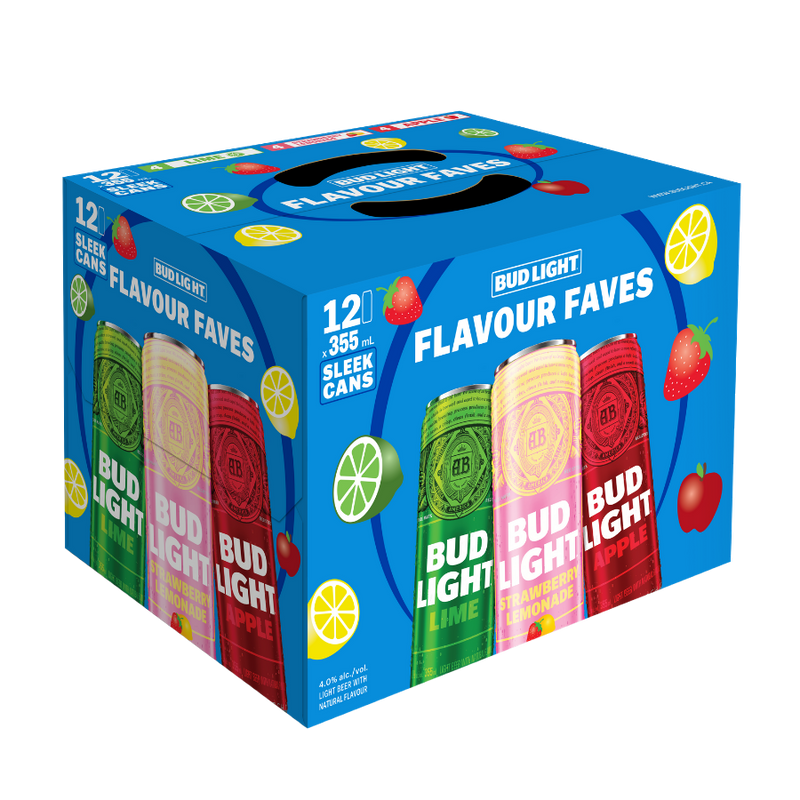 Bud Light Flavour Faves Mixer - 12 x 355mL