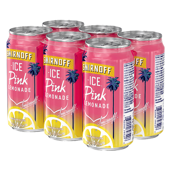 Smirnoff Ice Pink Lemonade - 6 x 355mL