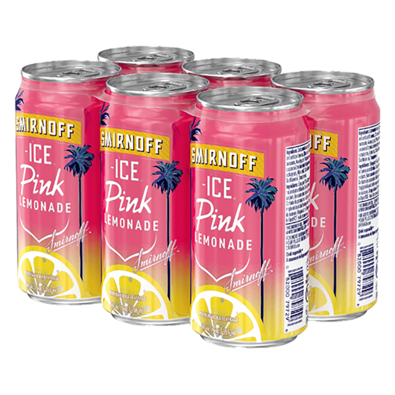 Smirnoff Ice Pink Lemonade - 6 x 355mL