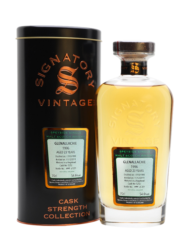 Signatory Vintage Glenallachie 1996 23 Year Old Whisky (54.6% ABV)