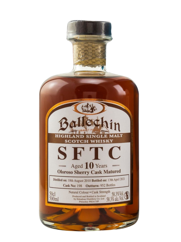 Ballechin 2010 SFTC Sherry Matured Whisky (58.3% ABV)