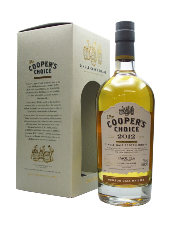 Cooper's Choice Caol Ila 8 Year Old Bourbon Cask Whisky