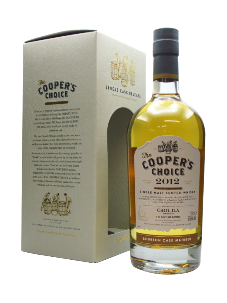 Cooper's Choice Caol Ila 8 Year Old Bourbon Cask Whisky