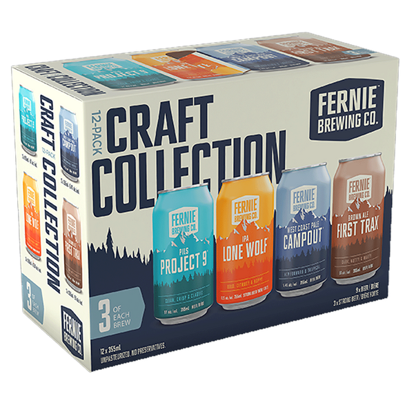 Fernie Brewing Craft Collection 2024 - 12 x 355 mL