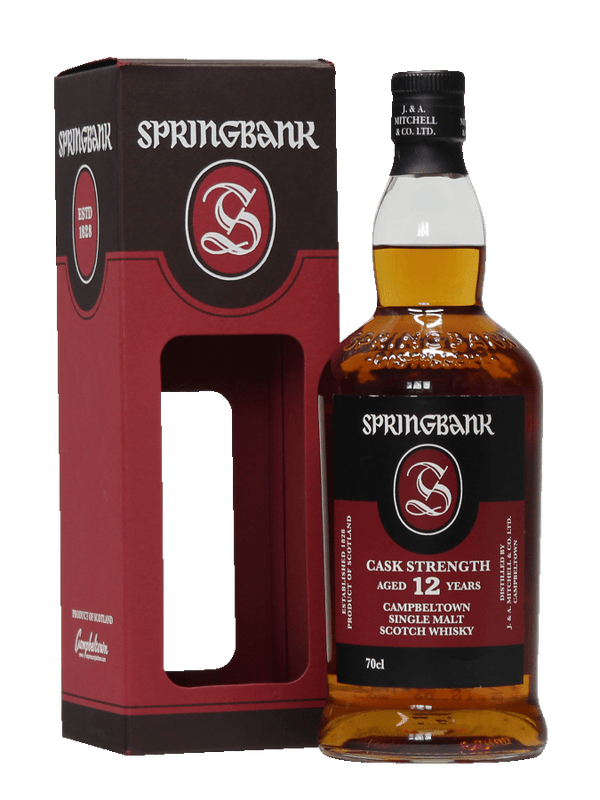 Springbank 12 Year Old Cask Strength Whisky (55.9% ABV)