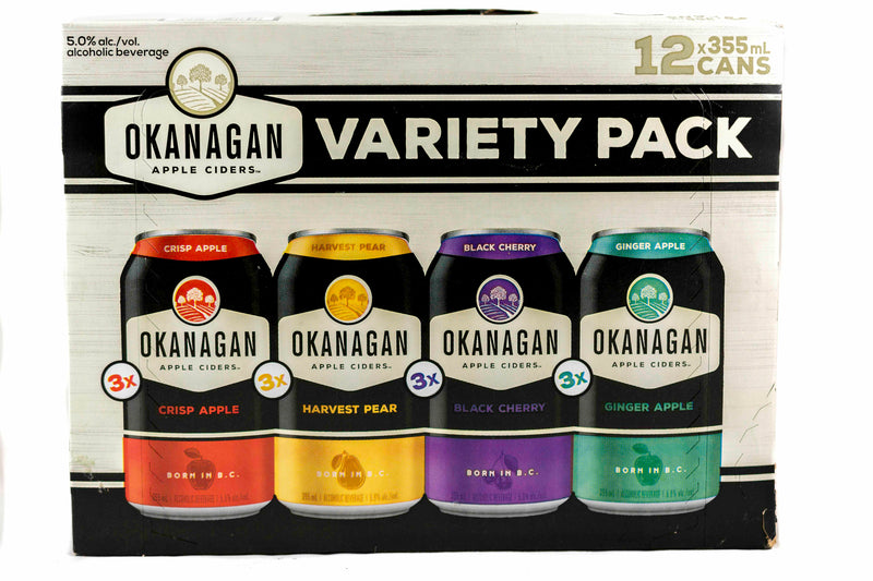 Okanagan Premium BC Sampler Cider - 12 x 355mL