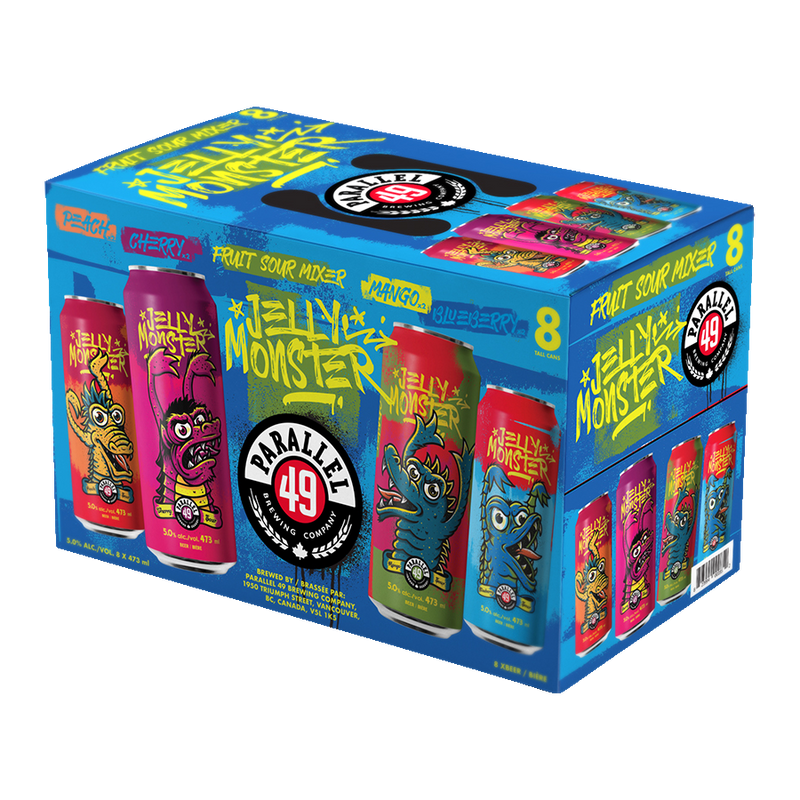 Parallel 49 Jelly Monster Fruit Sour Mixer - 8 x 473mL