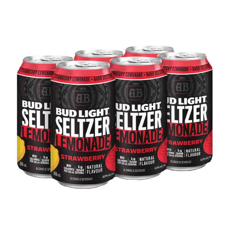 Bud Light Seltzer Lemonade Strawberry - 6 x 355mL