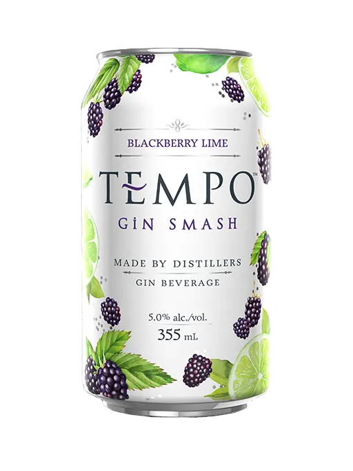 Tempo Gin Smash Blackberry Lime - 6 x 355mL