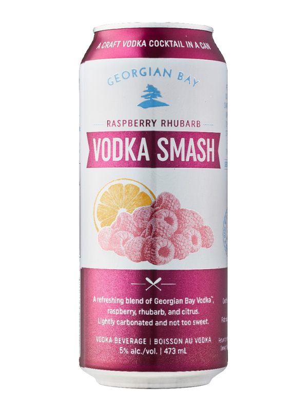 Georgian Bay Raspberry Rhubarb Vodka Smash - 6 x 355mL