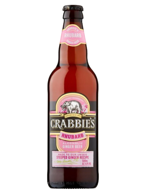 Crabbie's Rhubarb Alcoholic Ginger Beer - 500mL