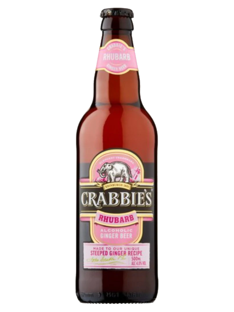 Crabbie's Rhubarb Alcoholic Ginger Beer - 500mL
