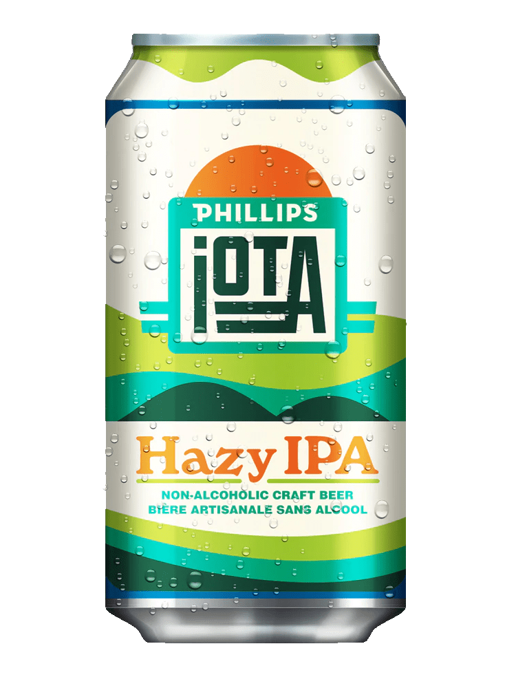 Phillips iOTA Craft Made Non-Alcoholic Hazy IPA - 4 x 355mL