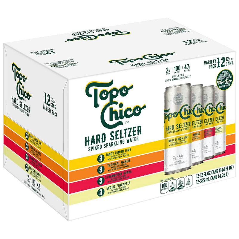 Topo Chico Hard Seltzer Variety Pack - 12 x 355mL