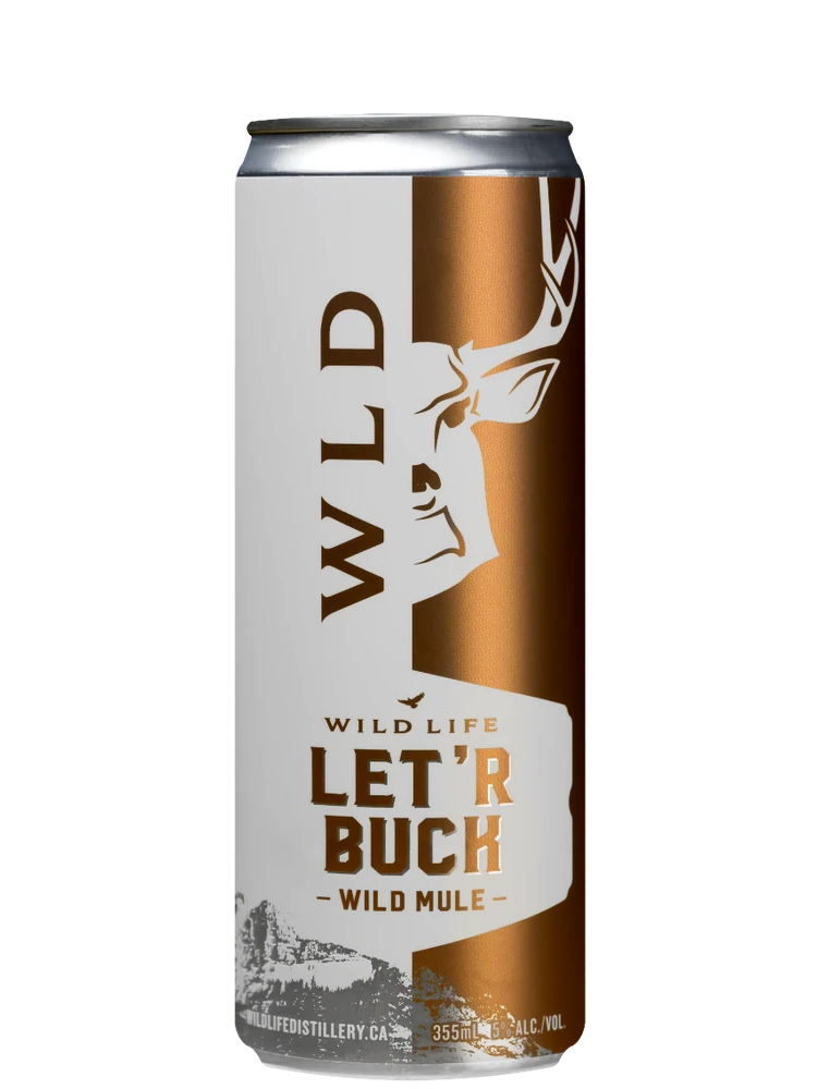 Wild Life Distillery Let'r Buck Mule Cocktail - 4 x 355mL