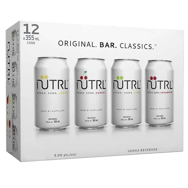 Nutrl Vodka Soda Bar Classics Mixer - 12 x 355mL