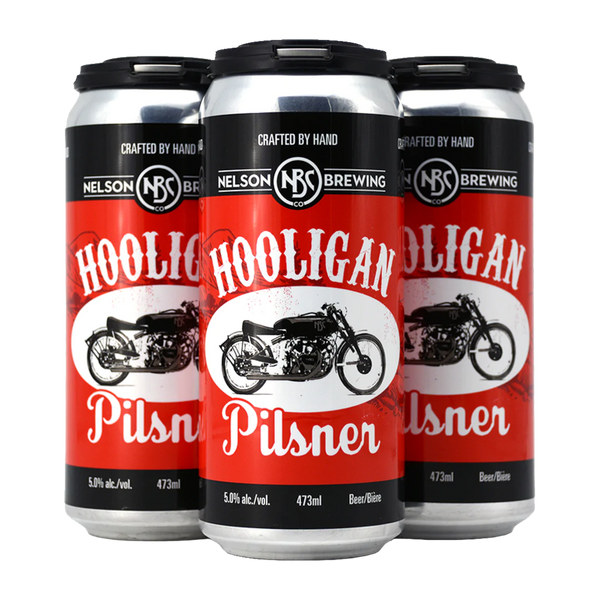 Nelson Brewing Hooligan Pilsner - 4 x 473mL