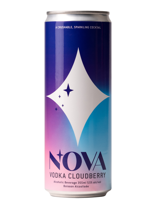 Dark Sky Nova Vodka Cloudberry - 4 x 355mL