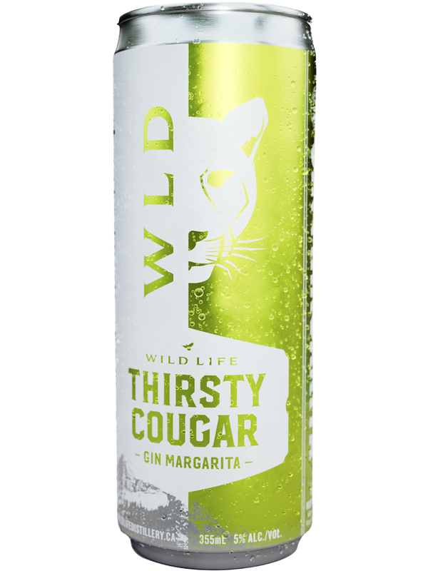 Wild Life Thirsty Cougar Gin Margarita - 4 x 355 mL