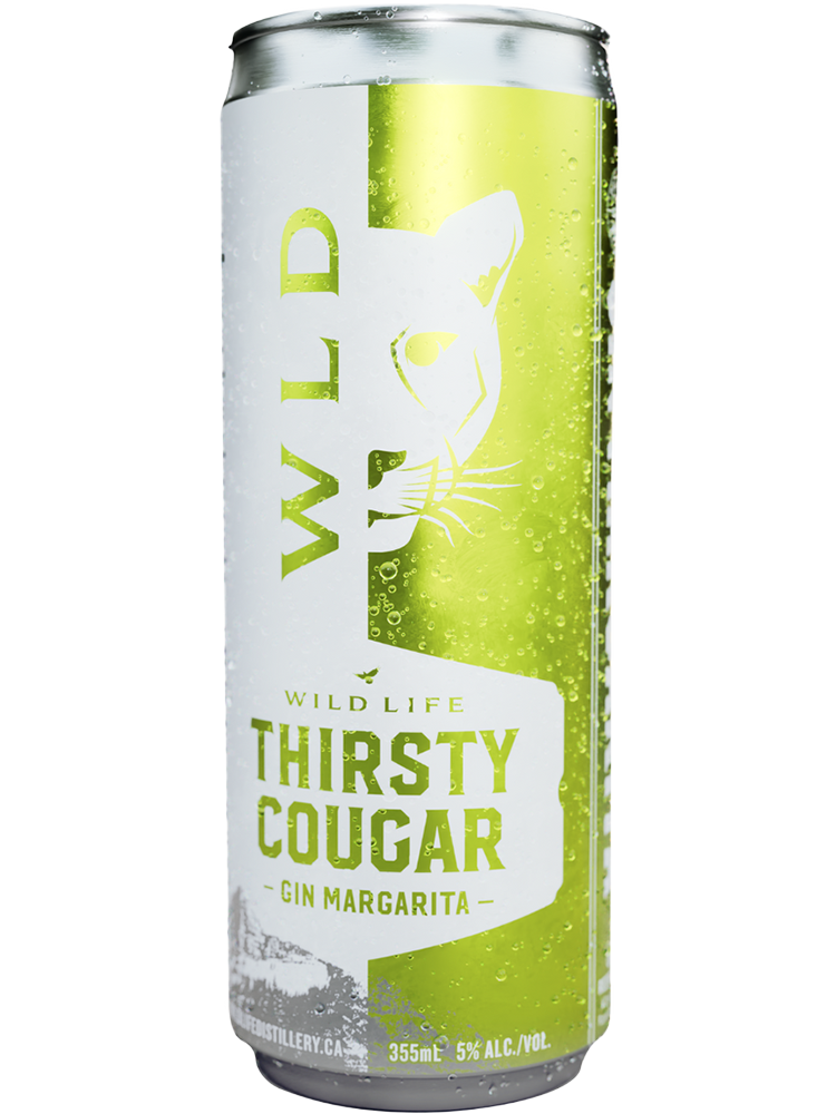 Wild Life Thirsty Cougar Gin Margarita - 4 x 355 mL