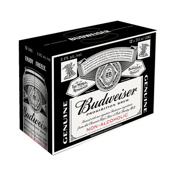 Budweiser Prohibition - 12 x 355mL