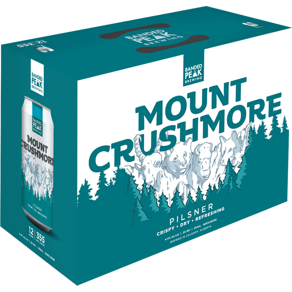 Banded Peak Mt Crushmore Pilsner - 12 x 355 mL