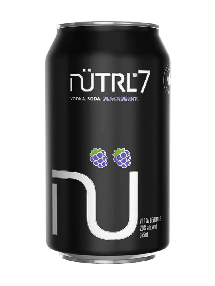 Nutrl 7 Vodka Soda Blackberry - 6 x 355mL