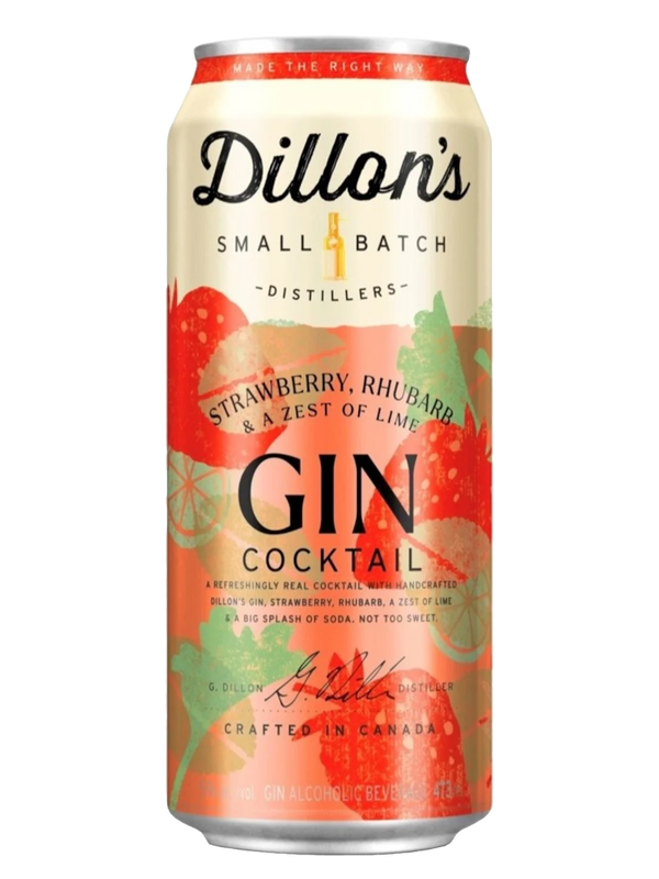 Dillon's Strawberry Rhubarb Lime Gin Cocktail - 473mL