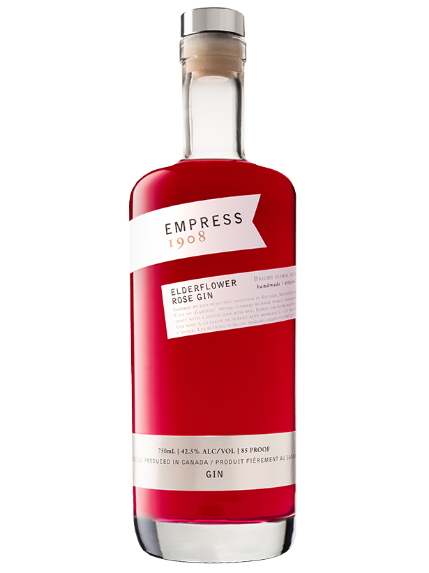 Victoria Distillers Empress 1908 Elderflower Rose Gin