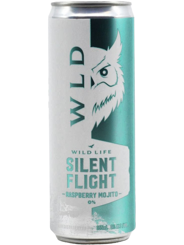Wild Life Silent Flight Raspberry Mojito (Non-Alcoholic) - 4 x 355 mL