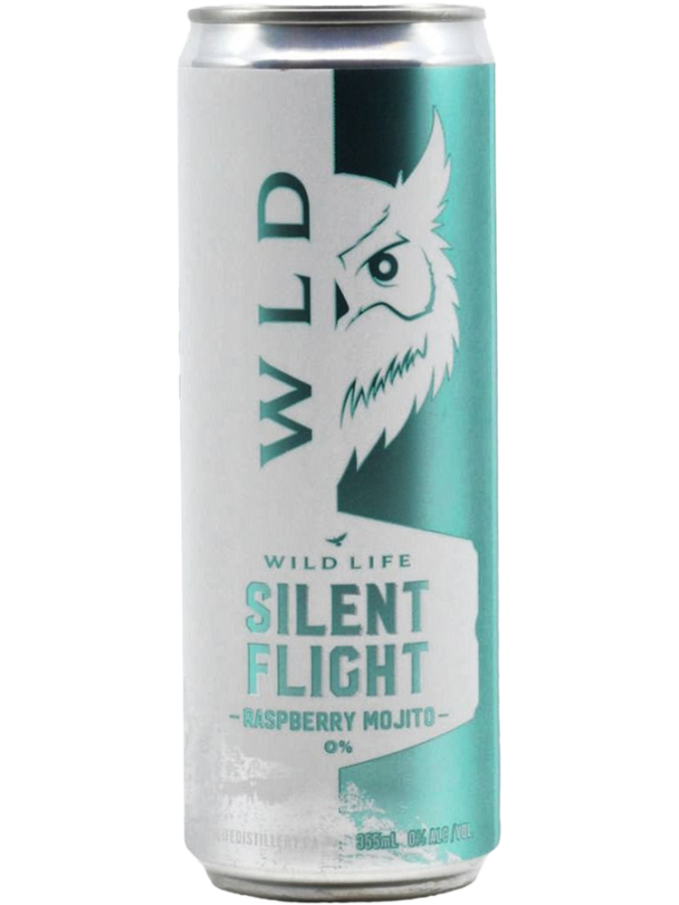 Wild Life Silent Flight Raspberry Mojito (Non-Alcoholic) - 4 x 355 mL