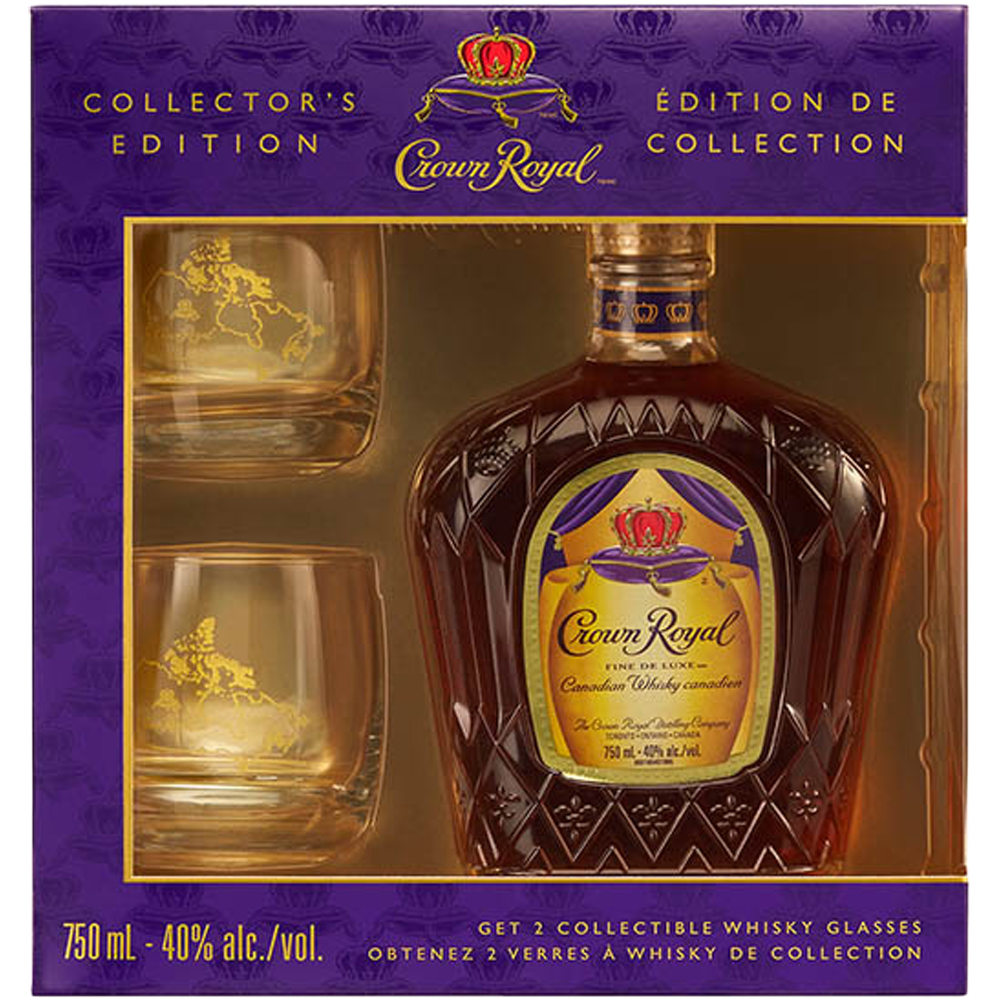 Crown Royal Gift Box with 2 Glasses