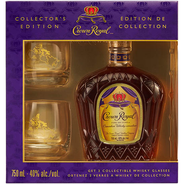 Crown Royal Gift Box with 2 Glasses