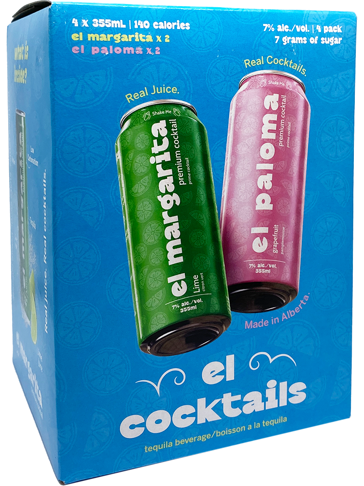 El Cocktail Mix Pack - 4 x 355 mL