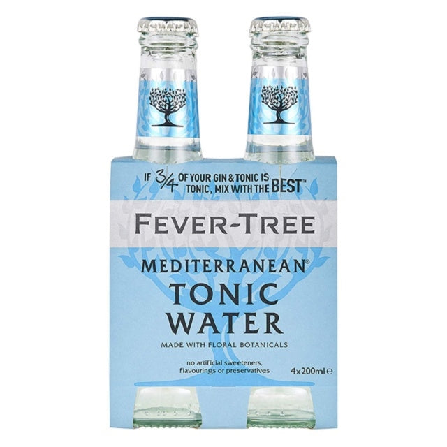 Fever Tree Mediterranean Tonic - 4 x 200mL