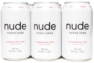 Nude Vodka Soda Strawberry Kiwi - 6 x 355mL